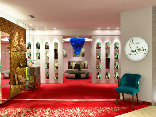 Christian Louboutin Shoe Salon at Saks Fifth Ave, New York City