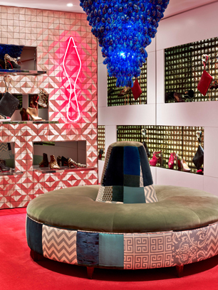 Christian Louboutin Shoe Salon at Saks Fifth Ave, New York City