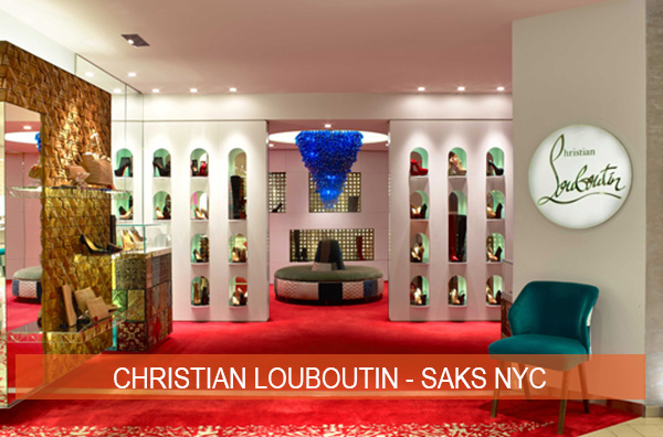 Christian Louboutin Shoe Salon at Saks Fifth Ave, New York City