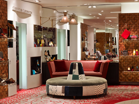Christian Louboutin Shoe Salon at Saks Fifth Ave, New York City